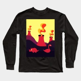 Dinos and Volcanos Long Sleeve T-Shirt